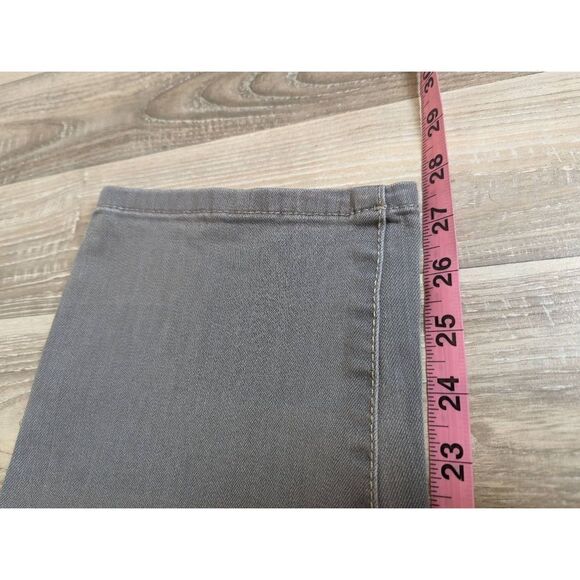 Talbots Jeans Women's 12 Simply Flattering Cotton Stretch 5 Pocket Gray Button - Picture 6 of 10